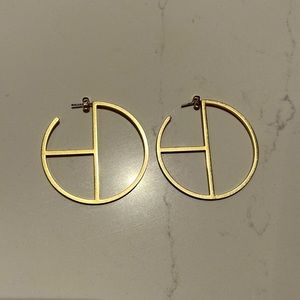 Gold Madewell Hoops